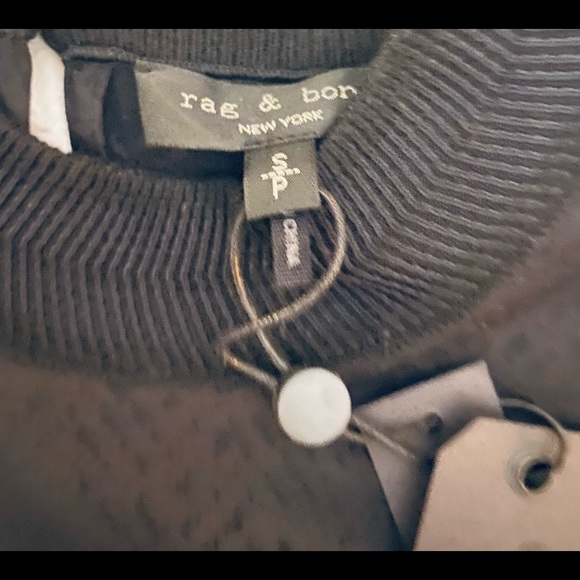 Rag & bone long sleeve mixed cuff and collar blouse - Picture 2 of 4